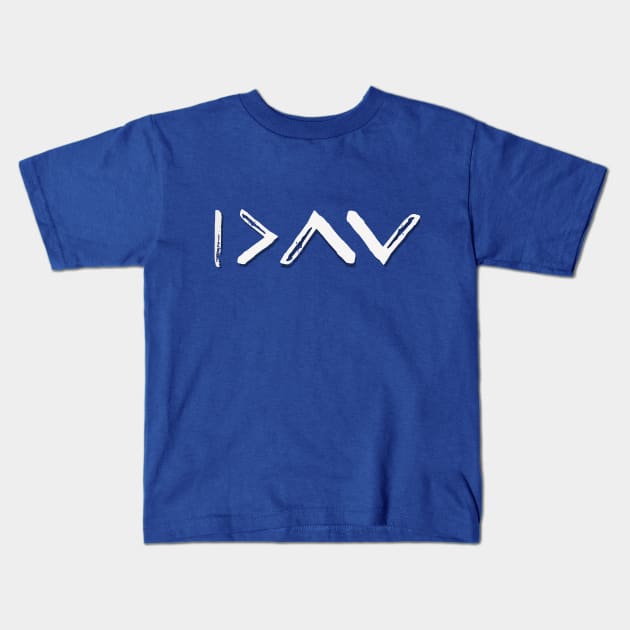 I AM GREATER THAN THE HIGHS AND LOWS Kids T-Shirt by TheDiabeticJourney